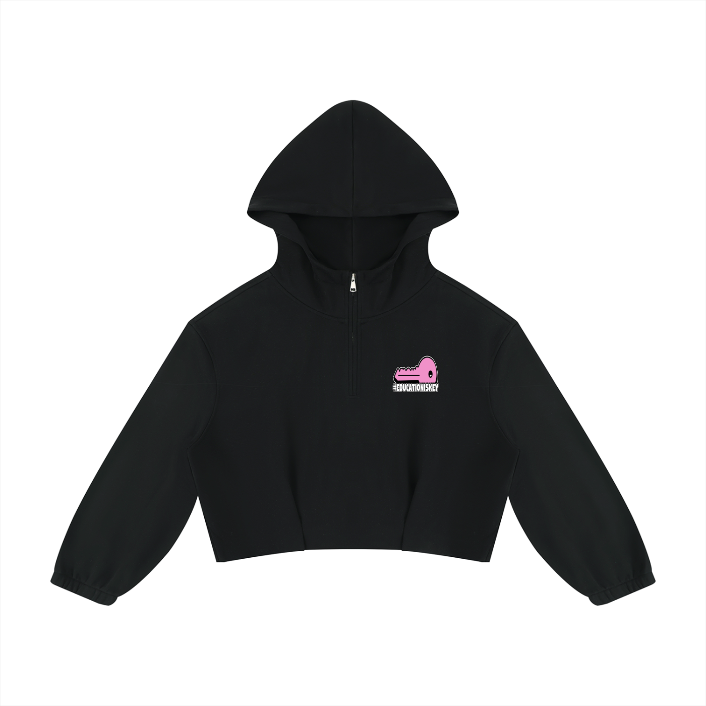 EDU is Key Women’s Boxy Quarter-Zip Hoodie