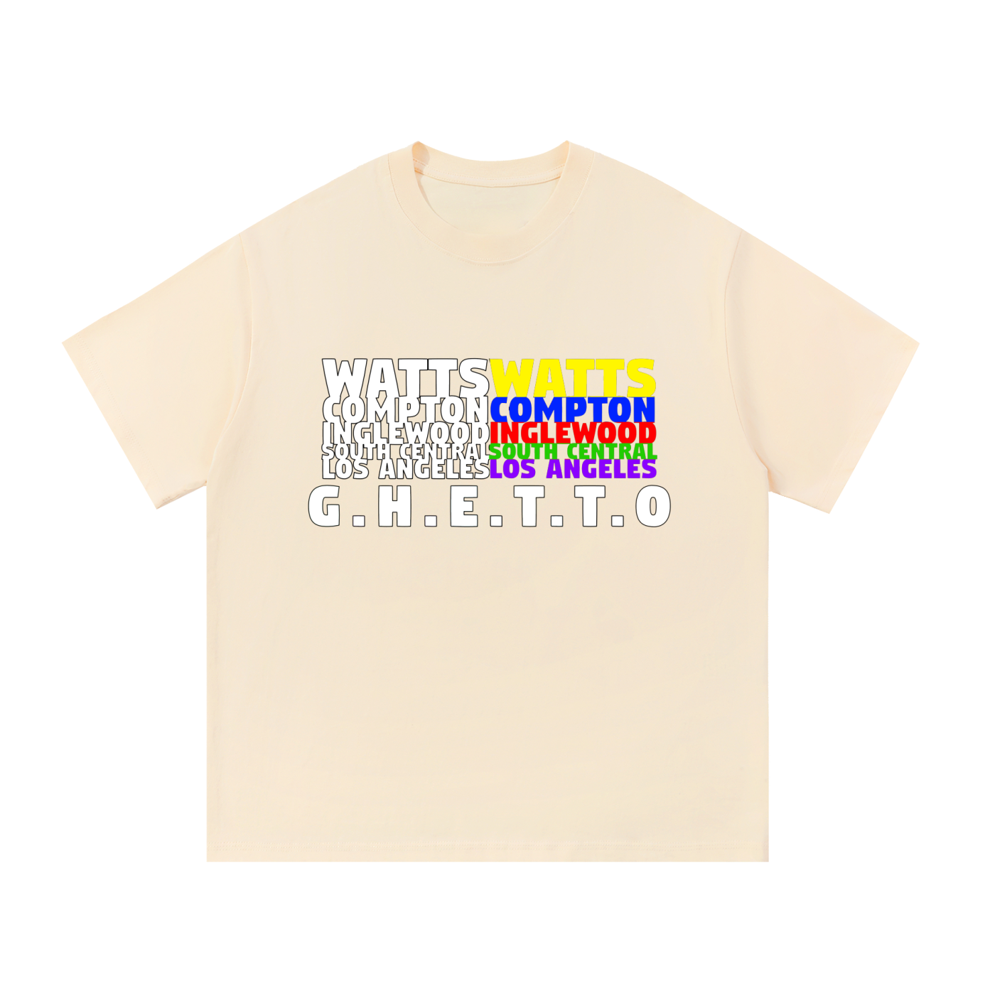 Ghetto - Cities Essential Cotton T-Shirt