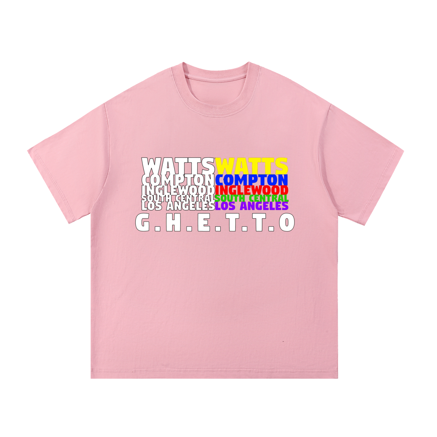 Ghetto - Cities Essential Cotton T-Shirt