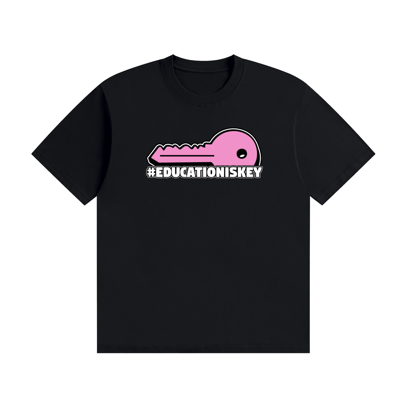 Edu is key Unisex Seamless Cotton T-Shirt
