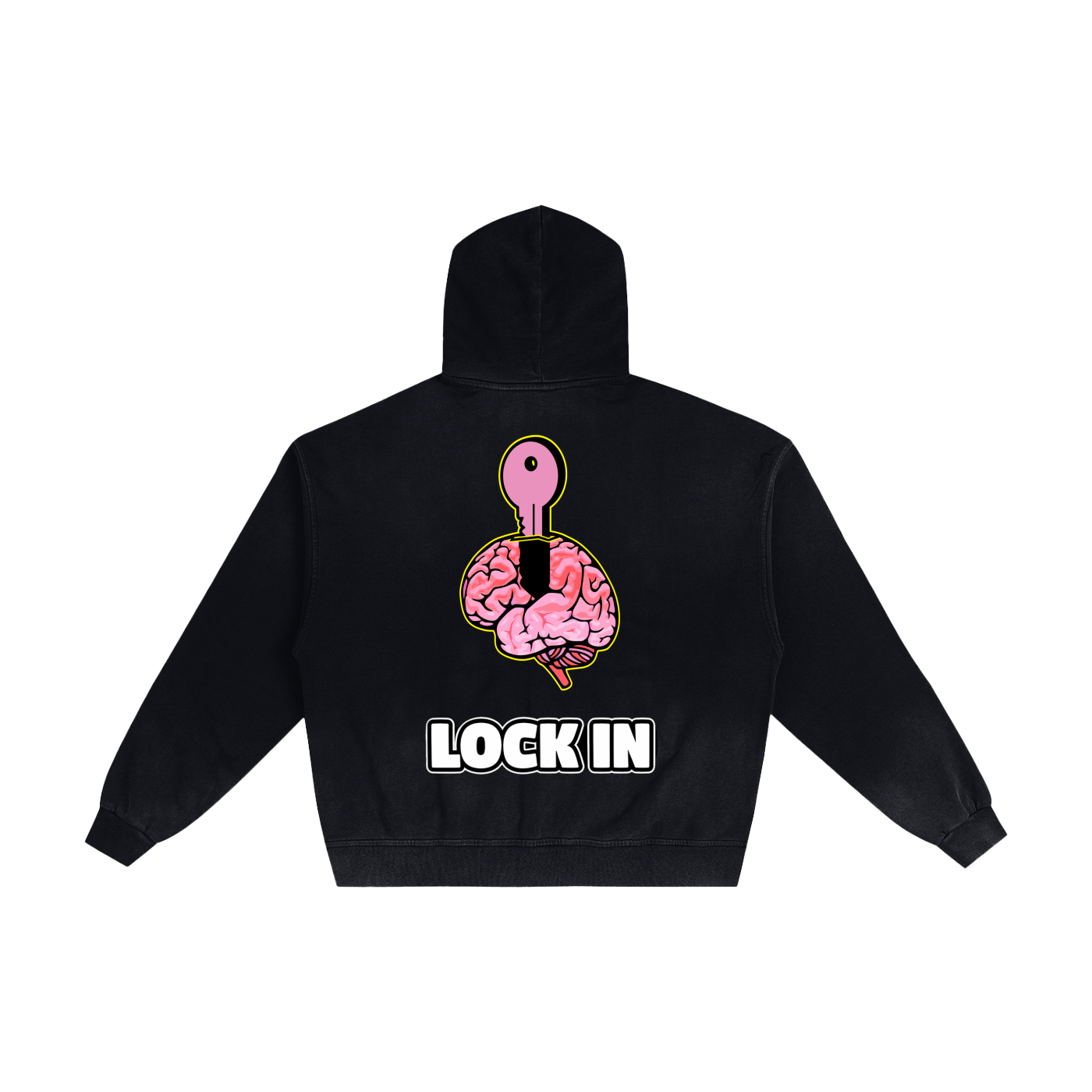 Lock in Hand-Frayed Sunfade Zip Hoodie