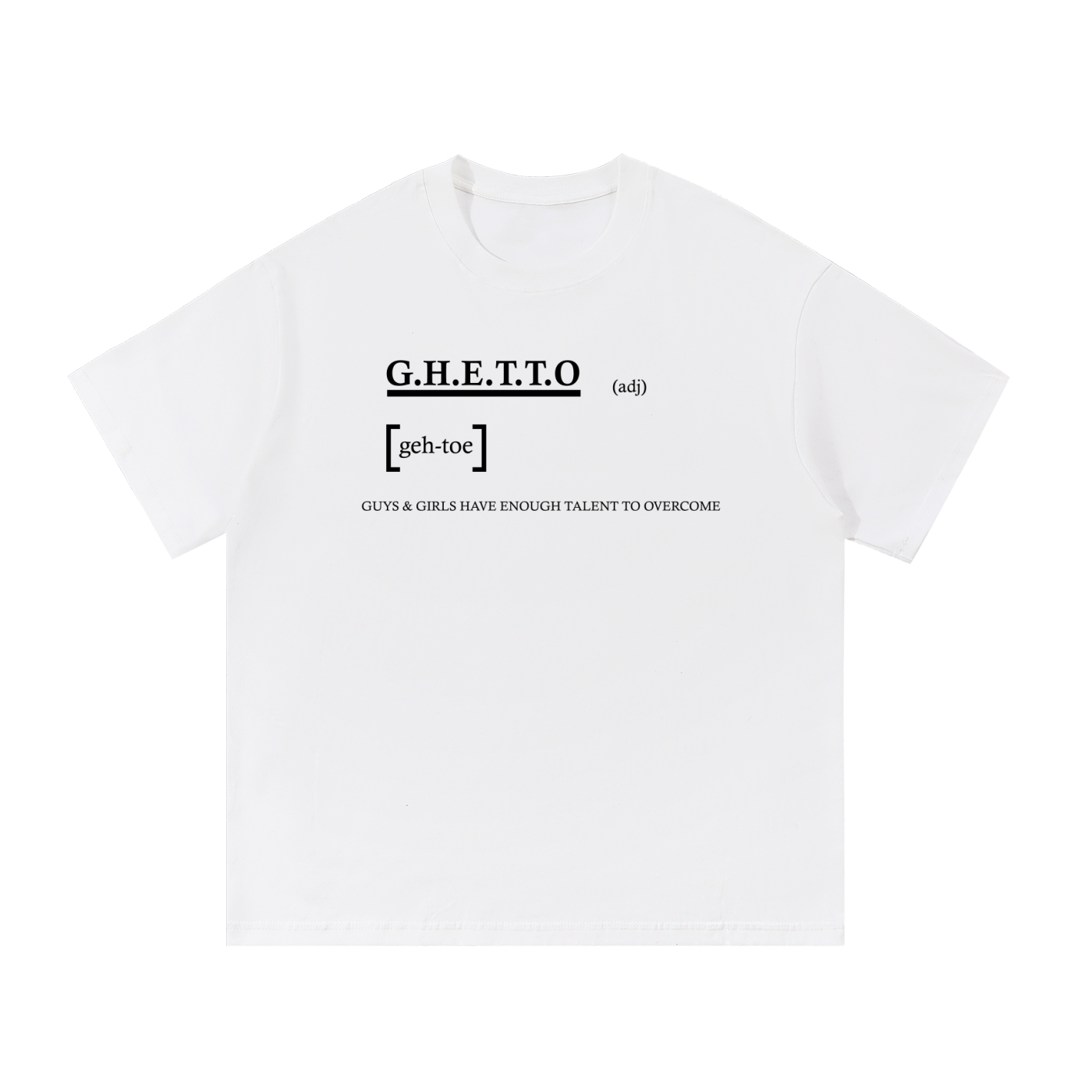 Ghetto - Definition Essential Cotton T-Shirt