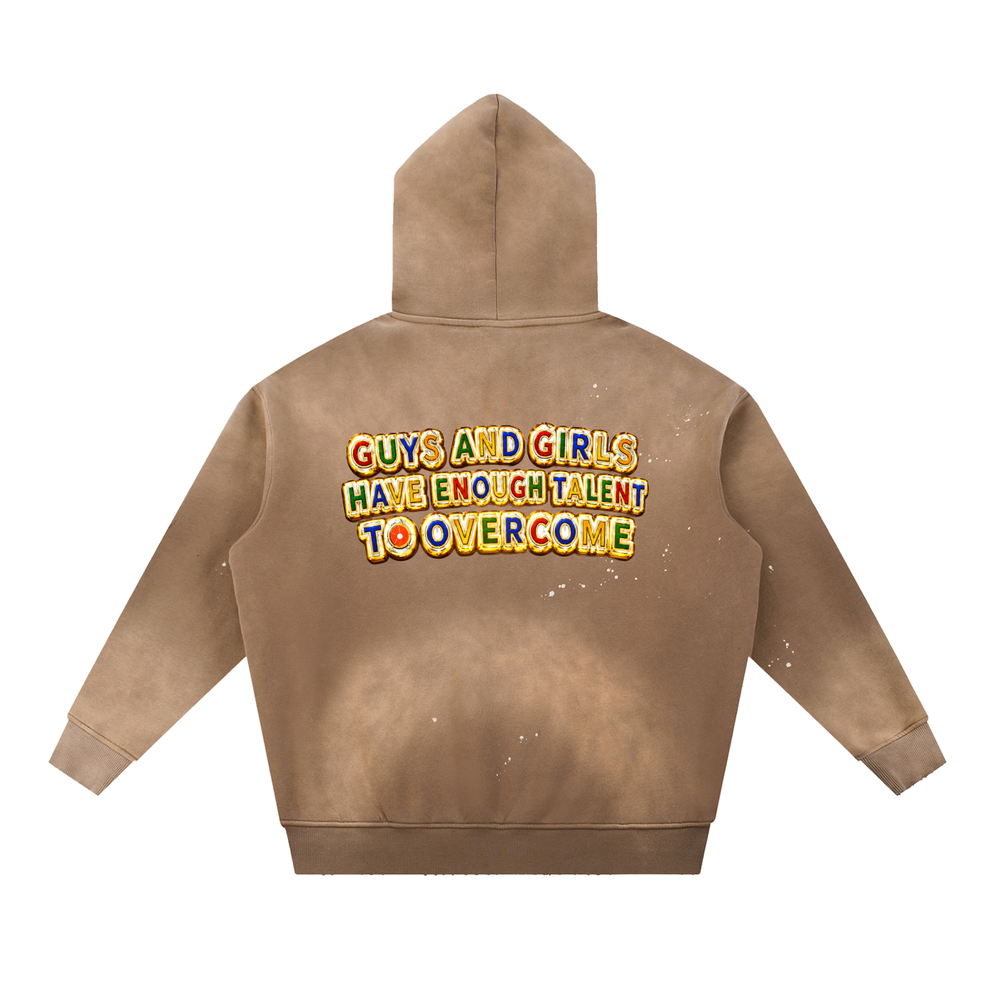 Grill Vintage Washed Frayed Fleece Hoodie