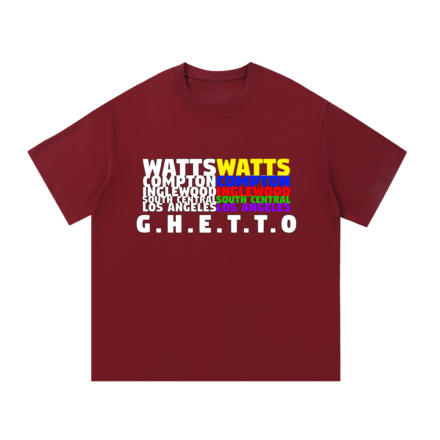 Ghetto - Cities Essential Cotton T-Shirt