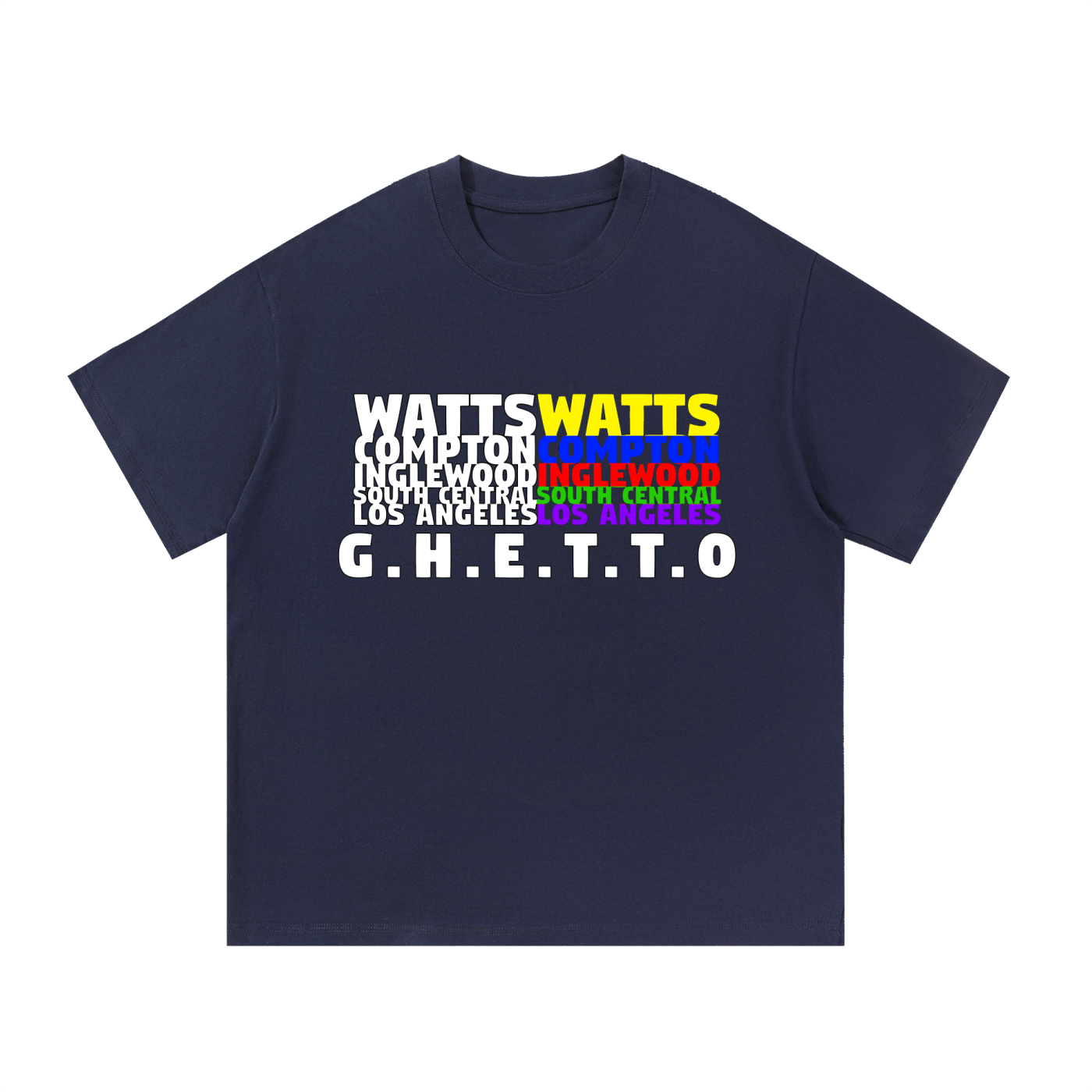 Ghetto - Cities Essential Cotton T-Shirt