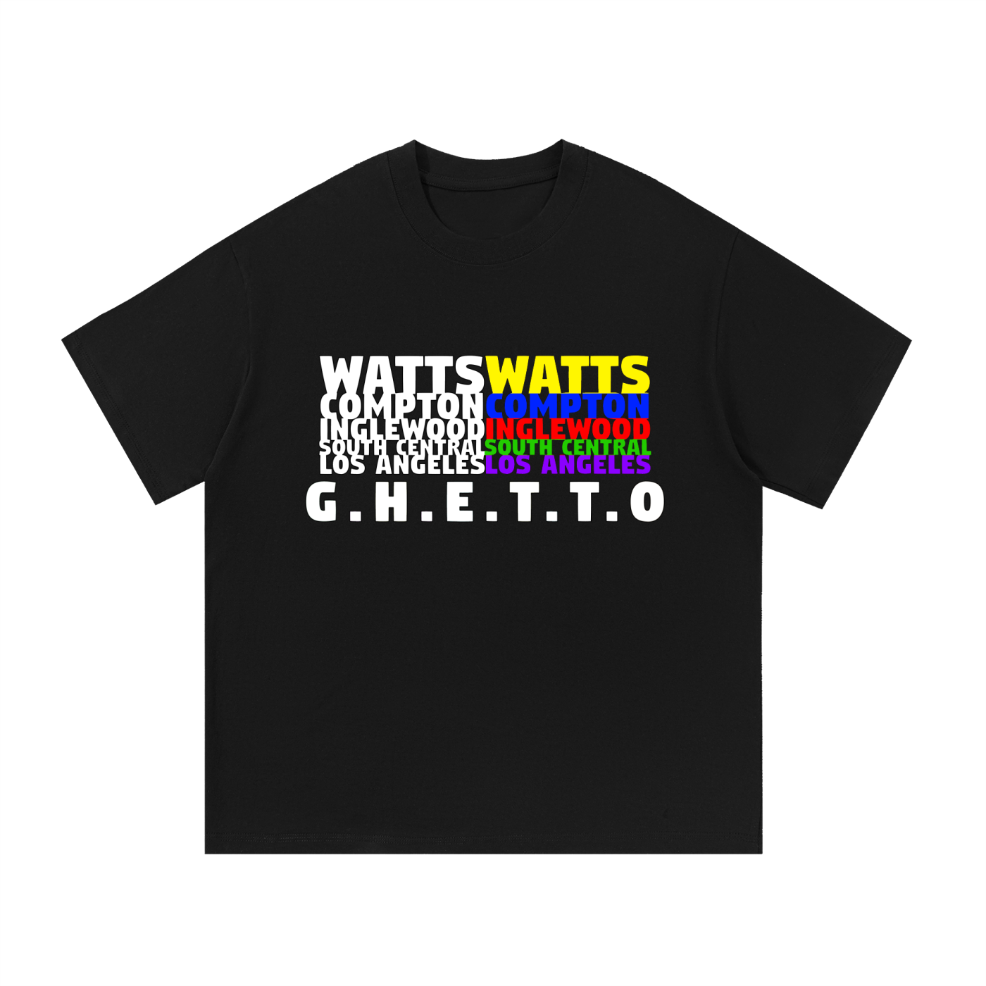 Ghetto - Cities Essential Cotton T-Shirt