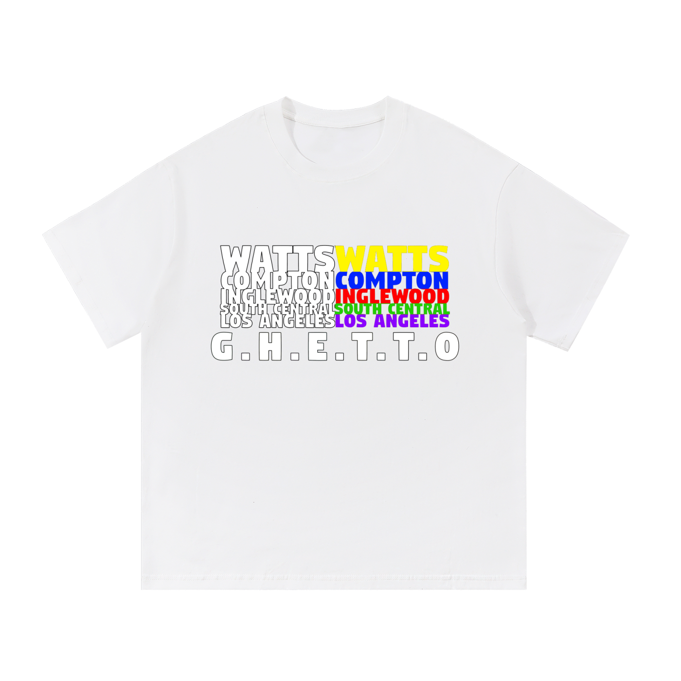 Ghetto - Cities Essential Cotton T-Shirt